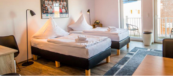 [Translate to English:] Hotel Flensburg Akademie – Unsere Doppelzimmer